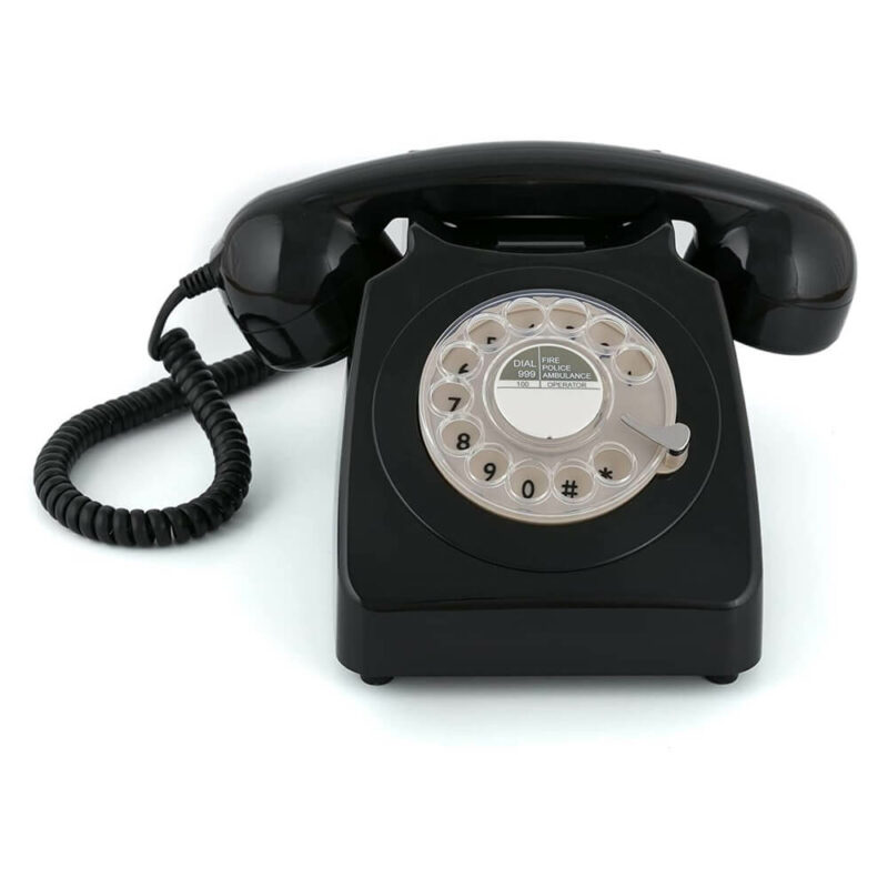 Téléphone Livre d'or Audio Noir