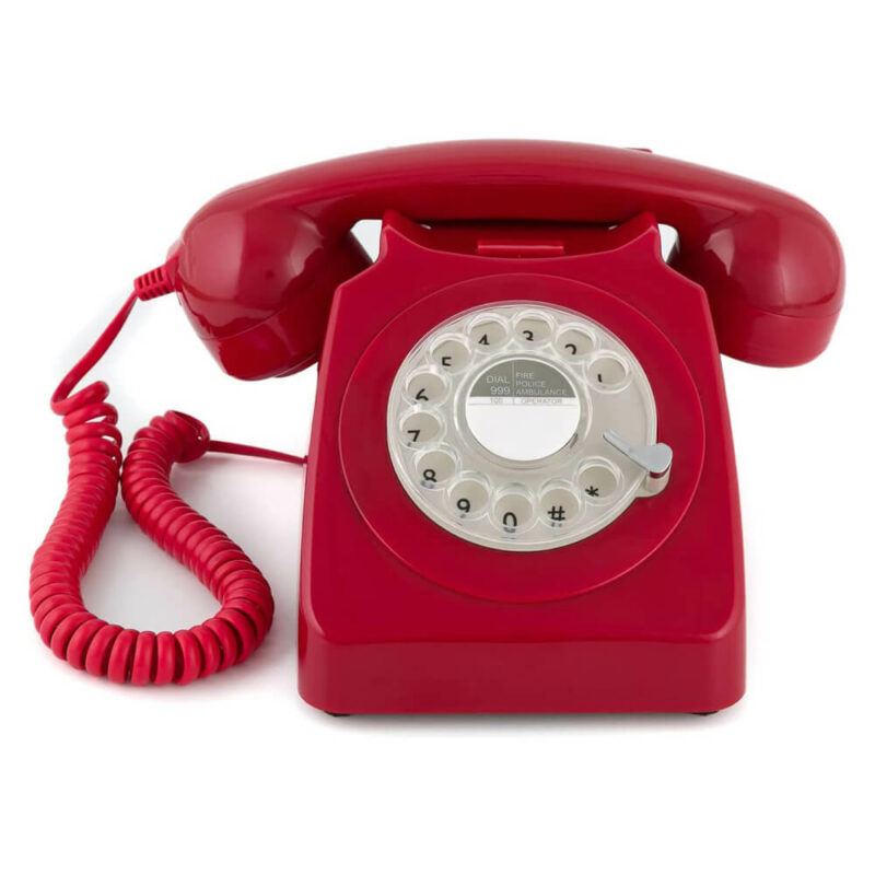 Téléphone Livre d'or Audio Rouge